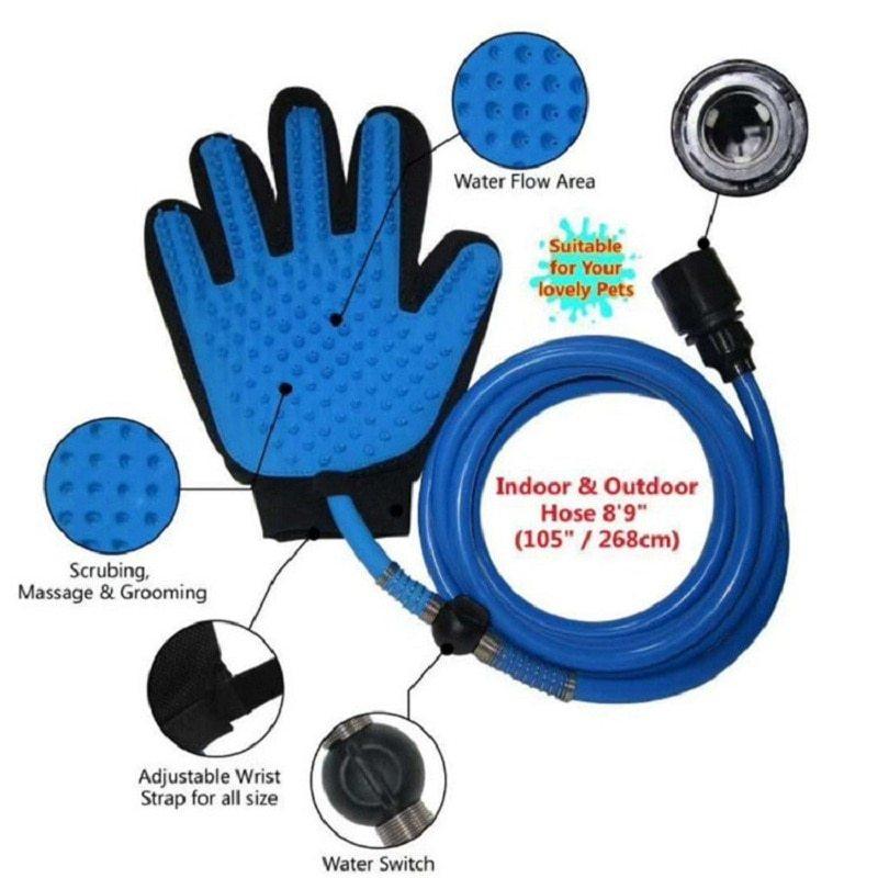Handheld Pet Bathing Shower Glove