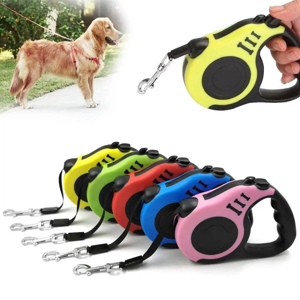Durable Automatic Retractable No-Tangle Dog Leash