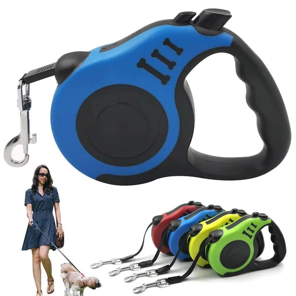 Durable Automatic Retractable No-Tangle Dog Leash