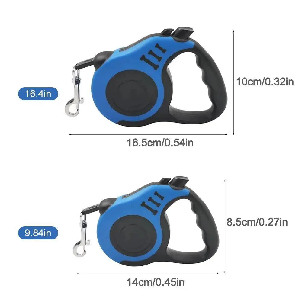 Durable Automatic Retractable No-Tangle Dog Leash