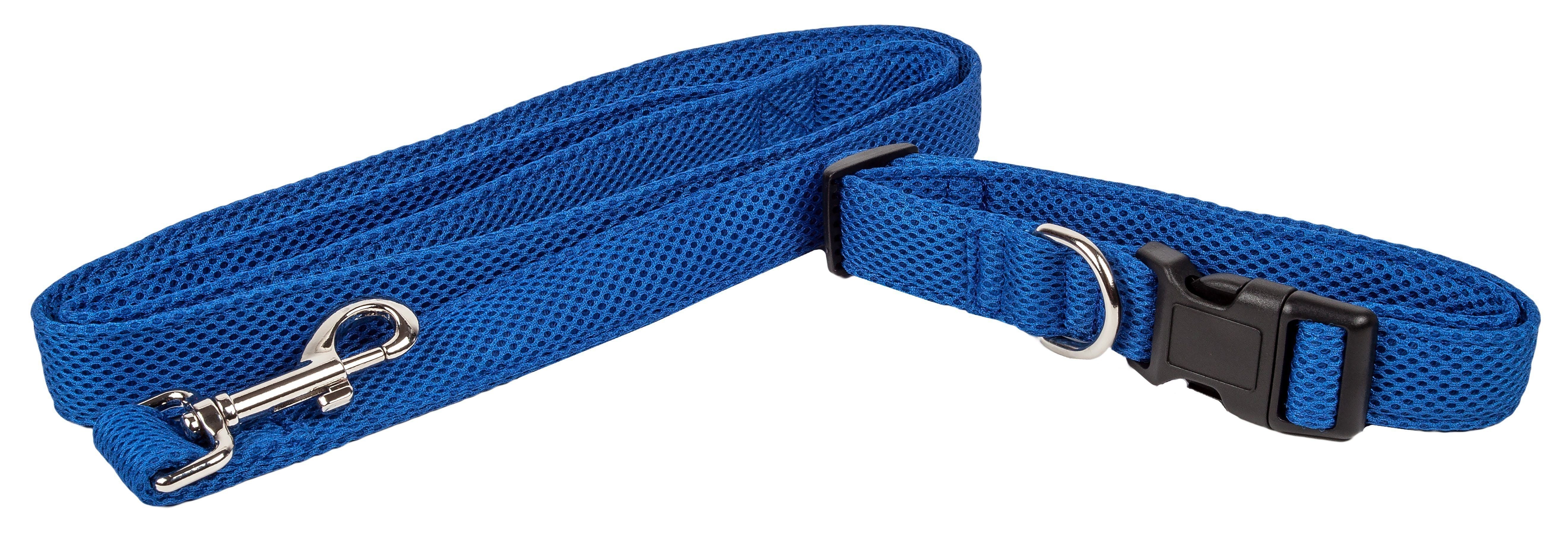 Pet Life ® 'Aero Mesh' 2-In-1 Breathable and Adjustable Dual-Sided Mesh Dog Leash and Collar