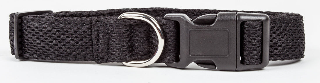 Pet Life ®  'Aero Mesh' Dual-Sided Breathable and Adjustable Thick Mesh Dog Collar