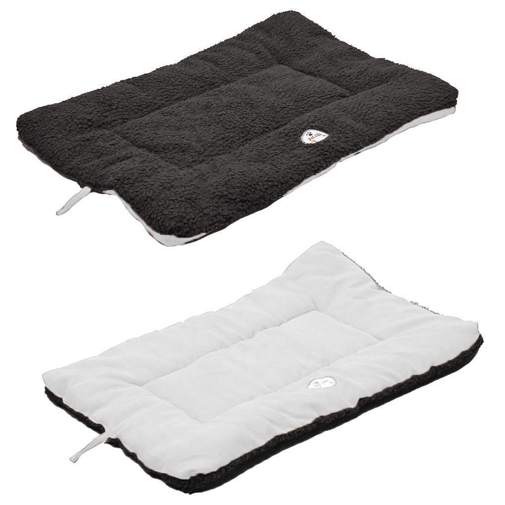 Pet Life ® 'Eco-Paw' Reversible Eco-Friendly Recyclabled Polyfill Fashion Designer Pet Dog Bed Mat Lounge