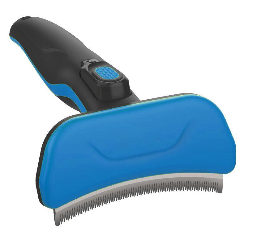 Pet Life ® 'Fur-Guard' Easy Self-Cleaning Grooming Deshedder Pet Comb